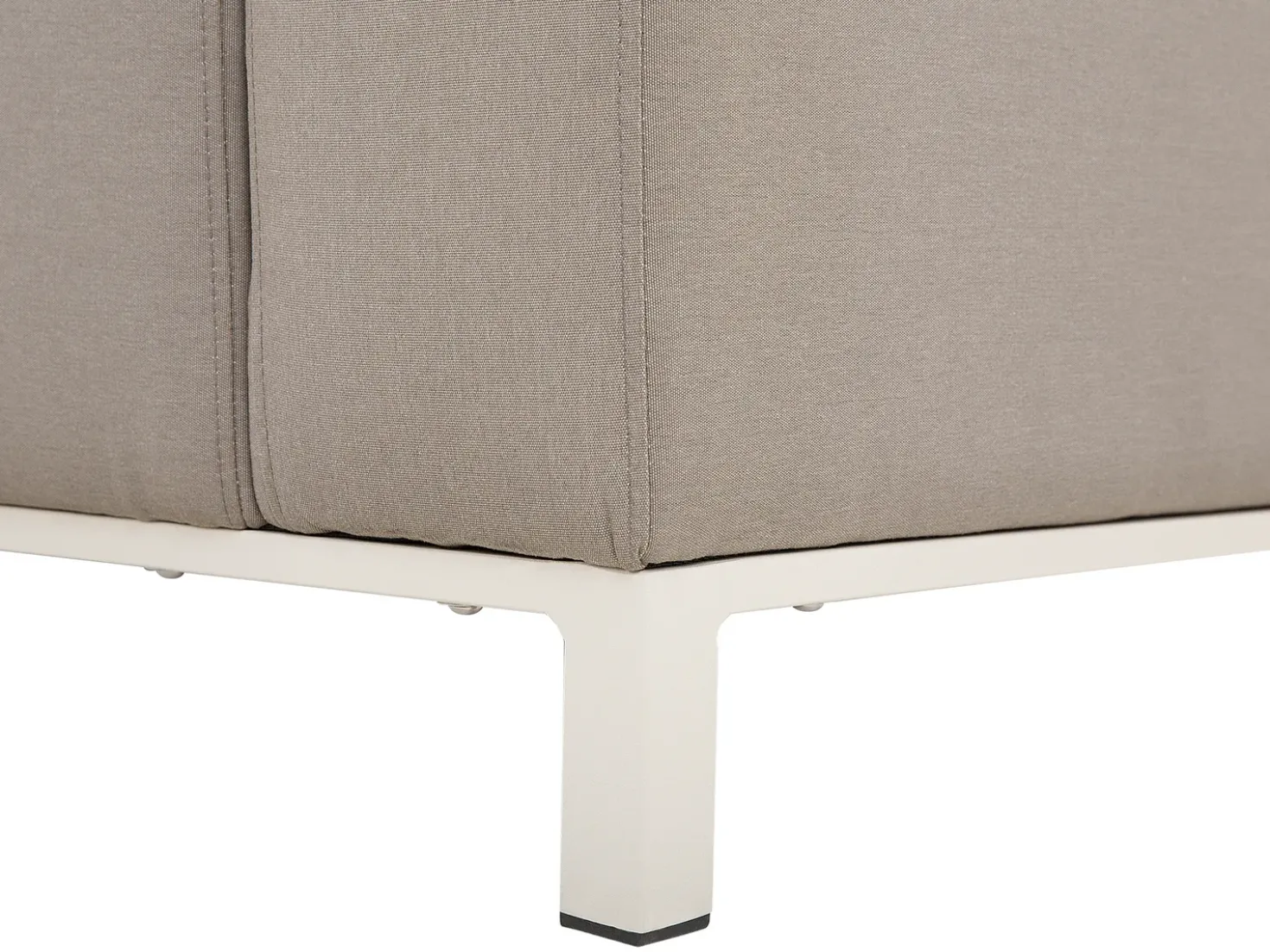 Set di divani angolari da giardino 5 posti BELIZE Lato Sinistro Modulare Beige