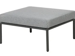 Set di divani angolari da giardino 6 posti FORANO Metallo Grigio