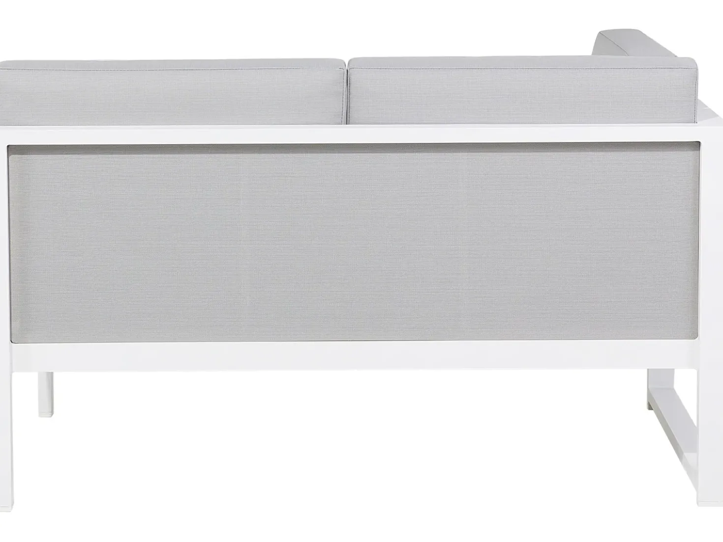 Set di divani angolari da giardino 6 posti CASTELLA Lato Sinistro Metallo Grigio