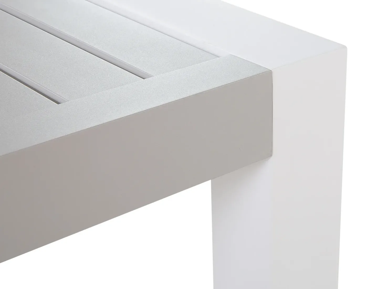 Set di divani angolari da giardino 6 posti CASTELLA Lato Sinistro Metallo Grigio