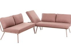 Set di divani angolari da giardino 4 posti CACCAMO Marrone