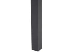 Set di divani angolari da giardino 5 posti MESSINA Lato Sinistro Metallo Nero
