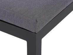 Set di divani angolari da giardino 5 posti MESSINA Lato Sinistro Metallo Nero