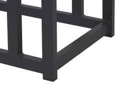Set di divani angolari da giardino 5 posti MESSINA Lato Sinistro Metallo Nero