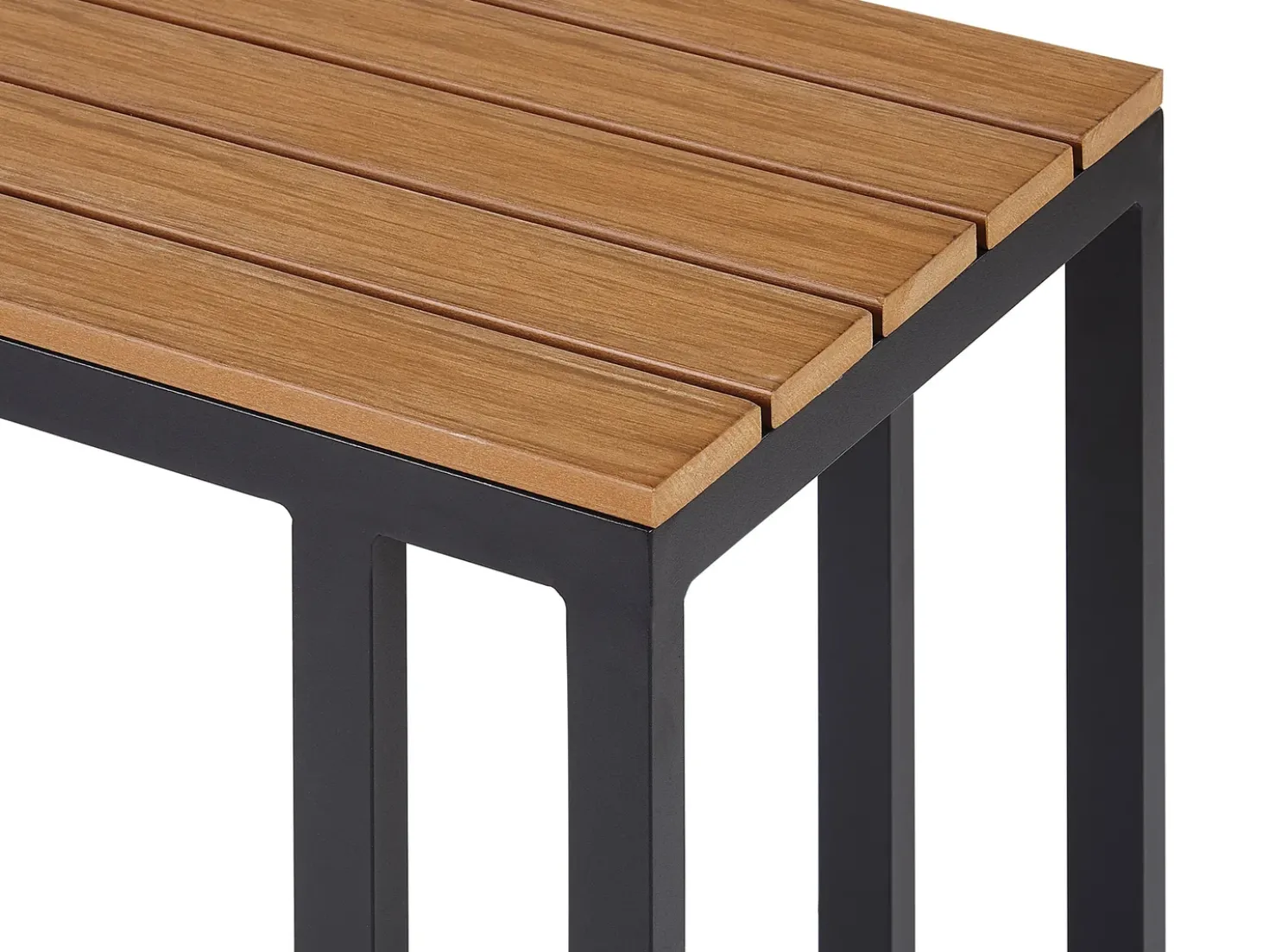 Set di divani angolari da giardino 5 posti MESSINA Lato Sinistro Metallo Nero