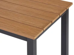 Set di divani angolari da giardino 5 posti MESSINA Lato Sinistro Metallo Nero