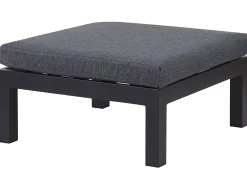 Set di divani angolari da giardino 5 posti MESSINA Lato Sinistro Metallo Nero