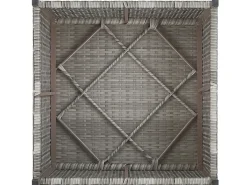 Set di divani angolari da giardino 5 posti SABBIA Lato destro Modulare Rattan sintetico (PE) Grigio chiaro