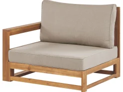 Set di divani angolari da giardino 4 posti TIMOR Lato destro Modulare Legno di acacia certificato Marrone chiaro