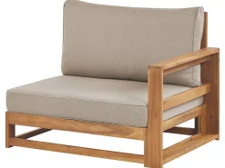 Set di divani angolari da giardino 4 posti TIMOR Lato destro Modulare Legno di acacia certificato Marrone chiaro