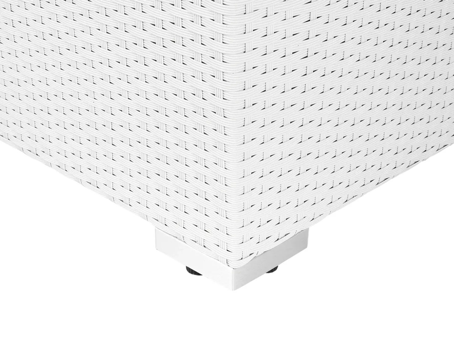 Set di divani angolari da giardino 4 posti SANO Lato Sinistro Modulare Rattan sintetico (PE) Bianco