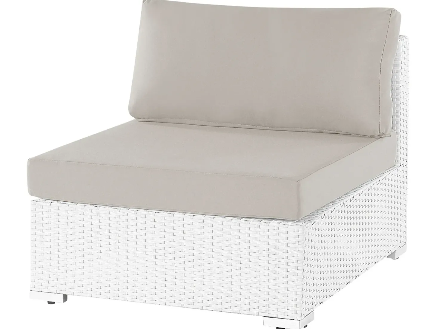 Set di divani angolari da giardino 4 posti SANO Lato Sinistro Modulare Rattan sintetico (PE) Bianco