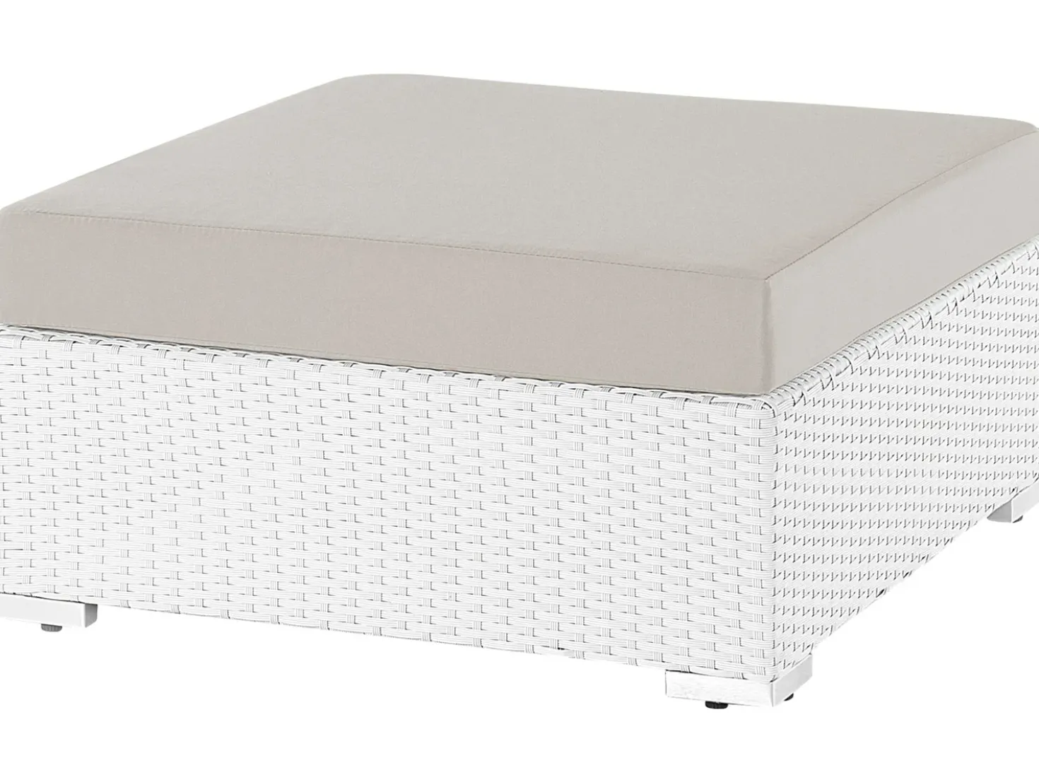 Set di divani angolari da giardino 4 posti SANO Lato Sinistro Modulare Rattan sintetico (PE) Bianco