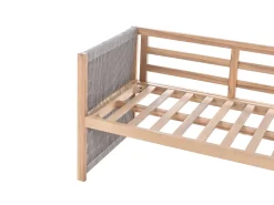 Set di divani angolari da giardino 3 posti ARABBA Lato Sinistro Legno di acacia certificato Grigio