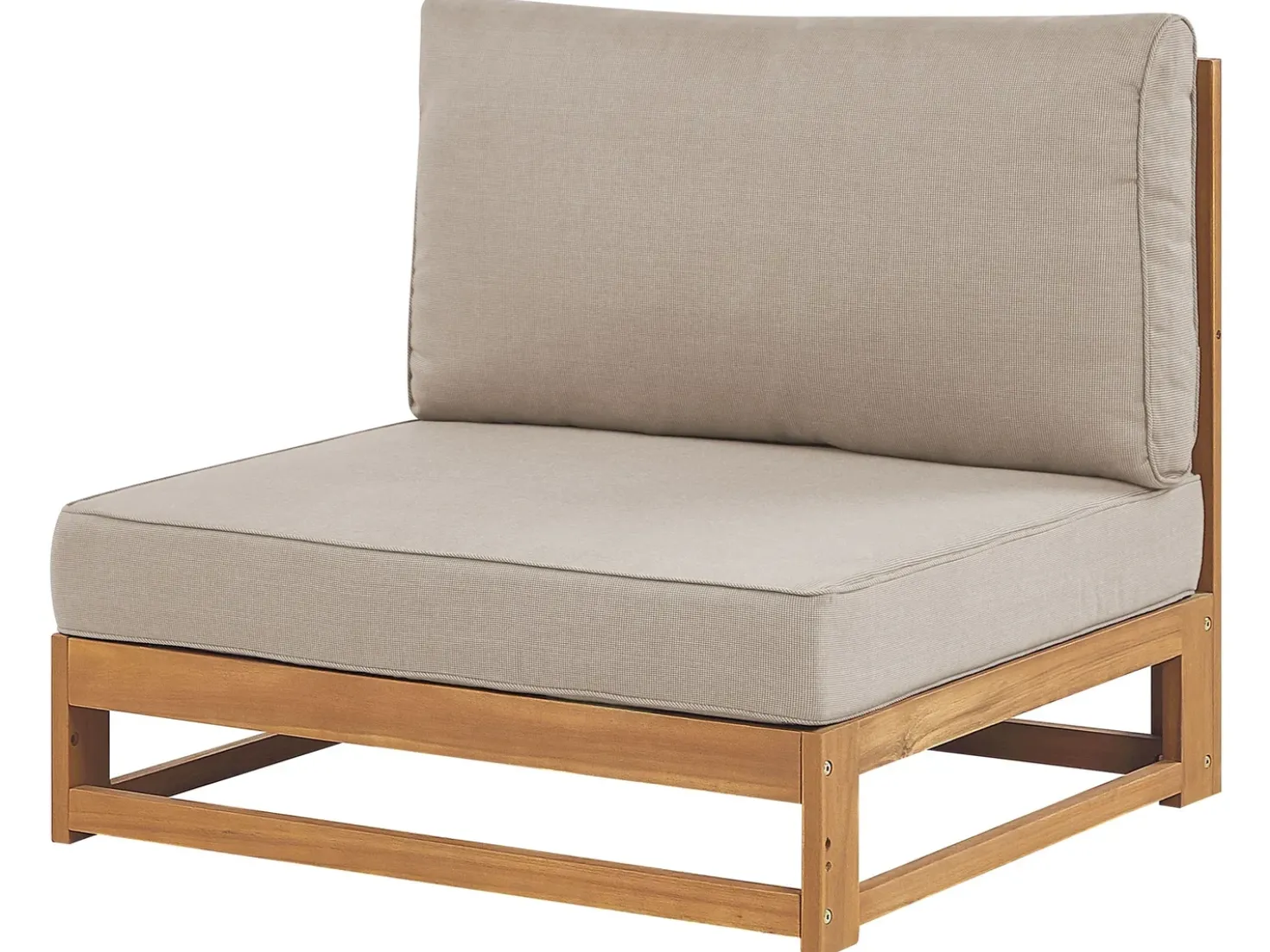 Set di divani angolari da giardino 5 posti TIMOR Modulare Legno di acacia certificato Marrone chiaro