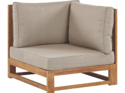 Set di divani angolari da giardino 5 posti TIMOR Modulare Legno di acacia certificato Marrone chiaro