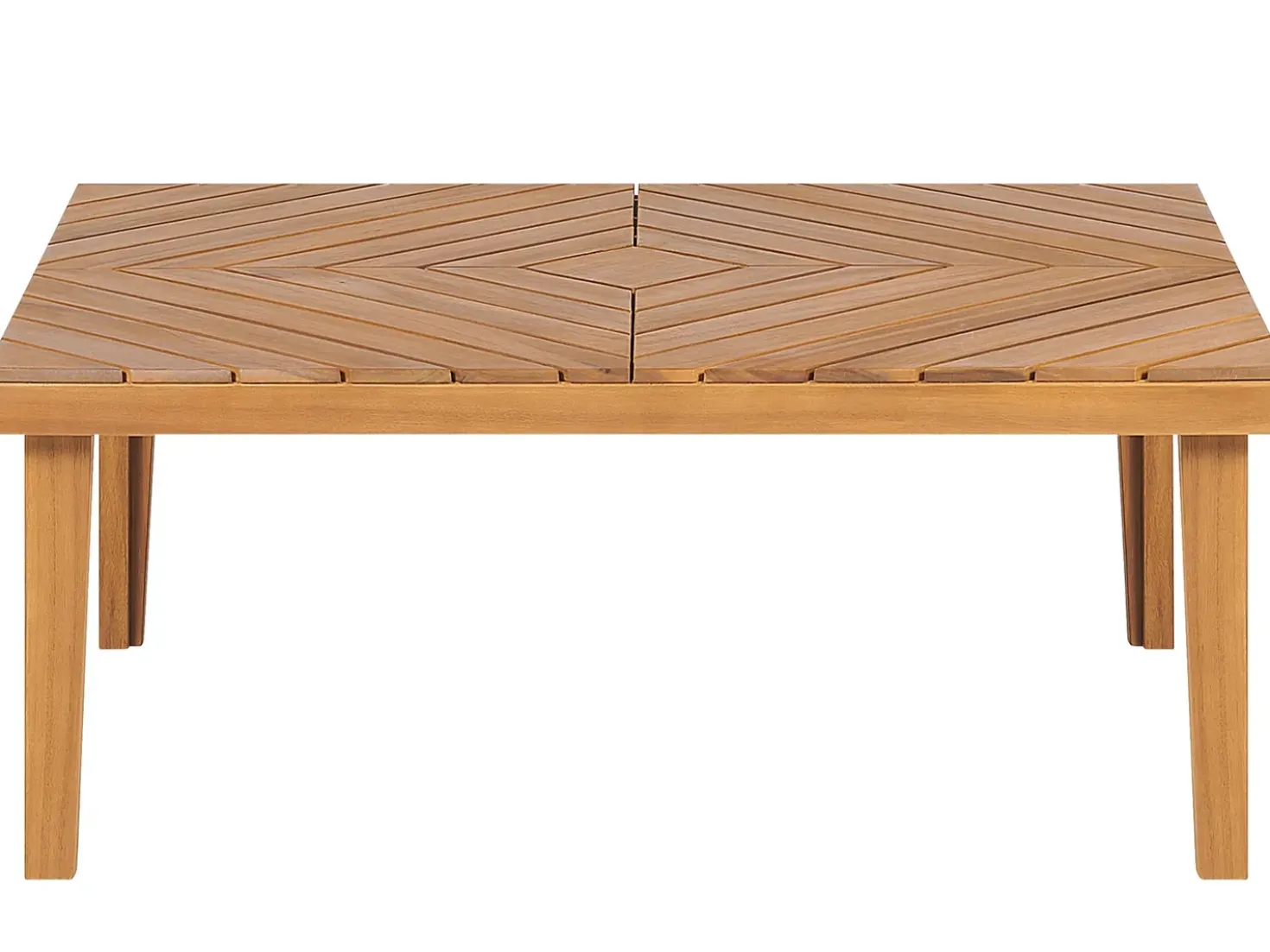 Set di divani angolari da giardino 4 posti BARATTI Lato Sinistro Legno d'acacia Marrone