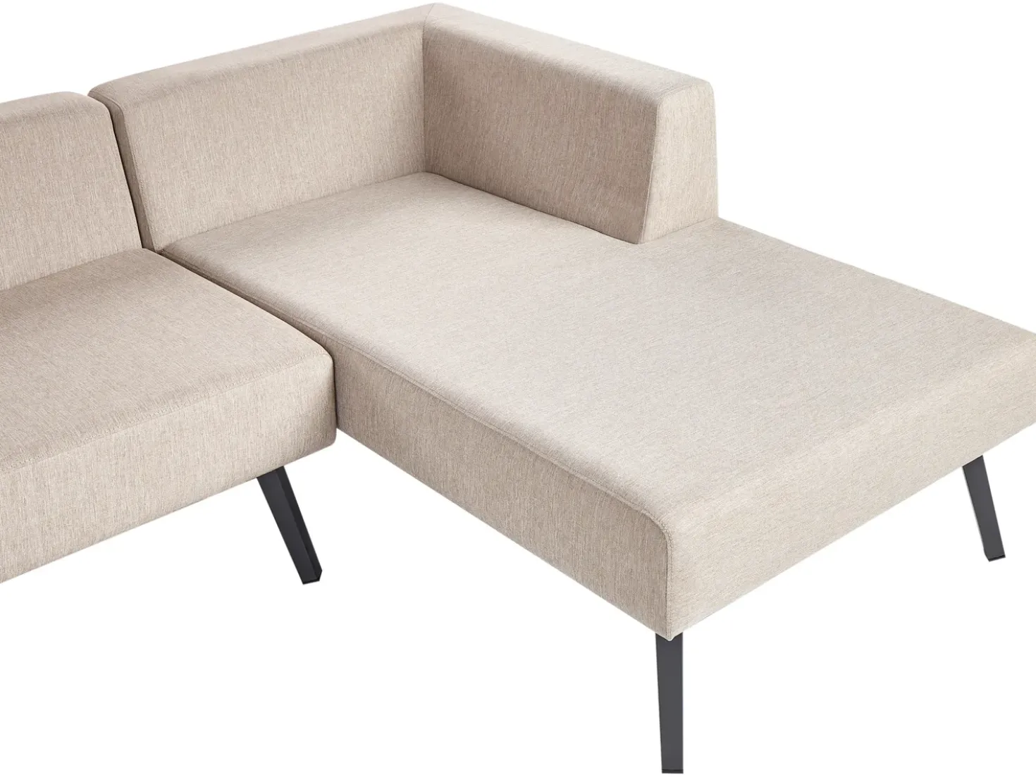 Set di divani angolari da giardino 4 posti SORRIVOLI Lato Sinistro Beige