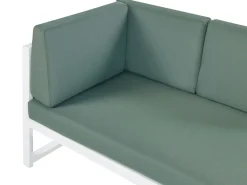 Set di divani angolari da giardino 6 posti CASTELLA/FRATTE Lato Sinistro Metallo Verde