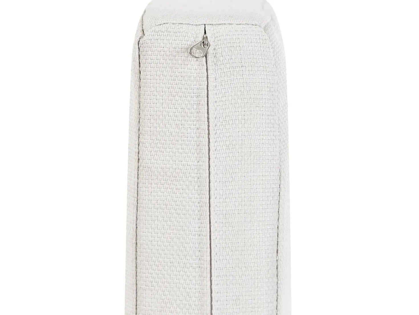 Set di divani angolari da giardino 6 posti CASTELLA/FRATTE Lato Sinistro Metallo Bianco sporco