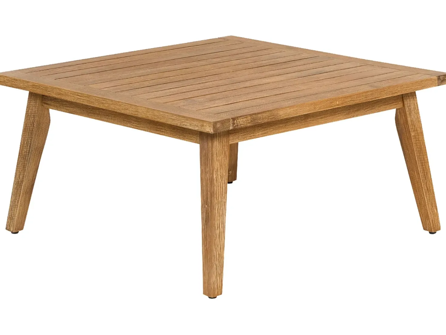 Set di divani angolari da giardino 5 posti ALCAMO Lato Sinistro Legno d'acacia Beige chiaro