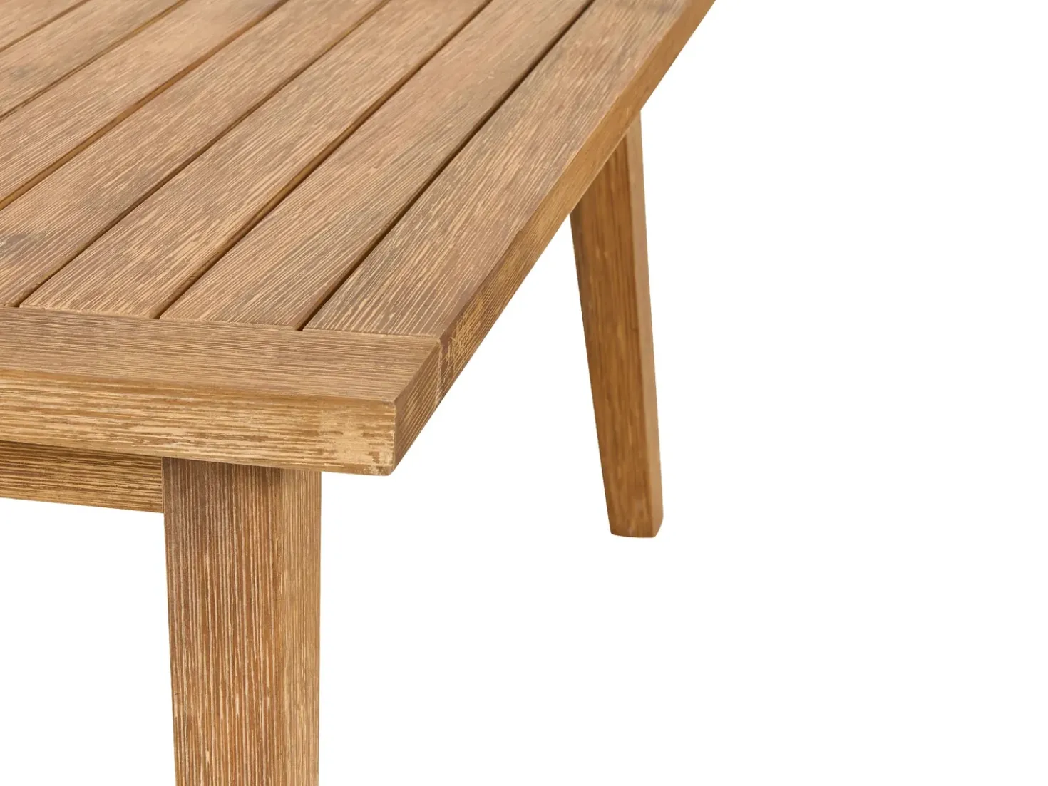 Set di divani angolari da giardino 5 posti ALCAMO Lato Sinistro Legno d'acacia Beige chiaro