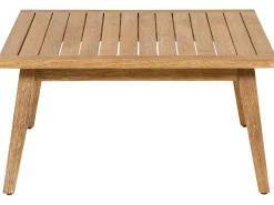 Set di divani angolari da giardino 5 posti ALCAMO Lato Sinistro Legno d'acacia Beige chiaro