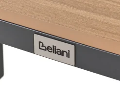 Set di divani angolari da giardino 4 posti PIENZA Lato Sinistro Marrone chiaro/Grigio