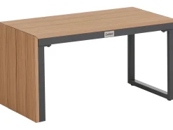 Set di divani angolari da giardino 4 posti PIENZA Lato Sinistro Marrone chiaro/Grigio