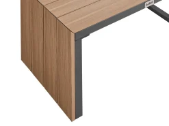 Set di divani angolari da giardino 4 posti PIENZA Lato Sinistro Marrone chiaro/Grigio
