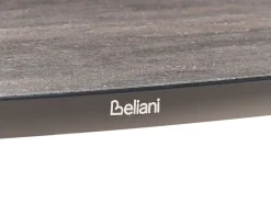 Set di divani angolari da giardino 3 posti LEFFE Lato destro Metallo Beige