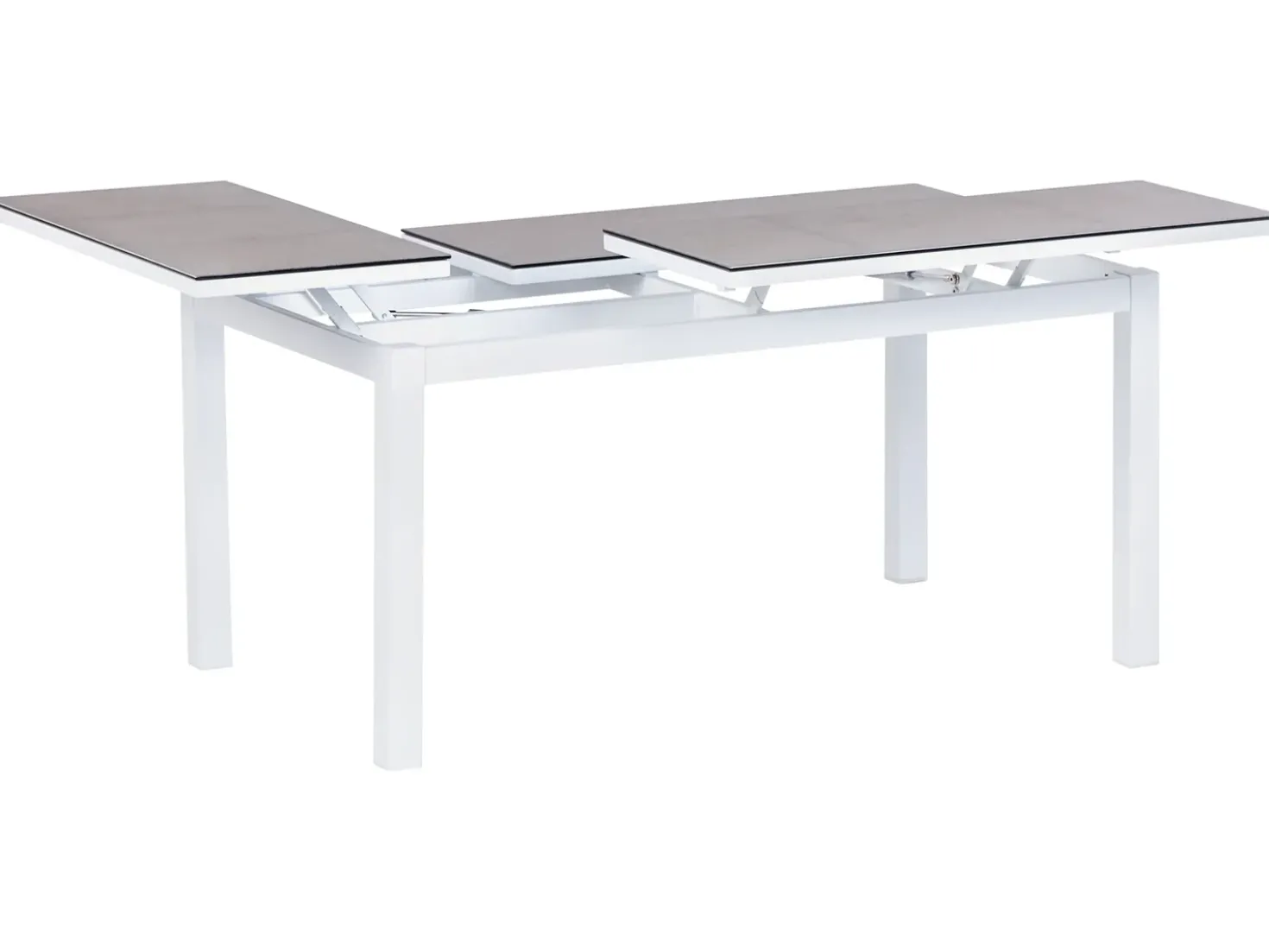 Set di divani angolari da giardino 5 posti MESSINA Lato Sinistro Metallo Bianco sporco