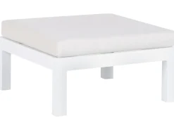 Set di divani angolari da giardino 5 posti MESSINA Lato Sinistro Metallo Bianco sporco