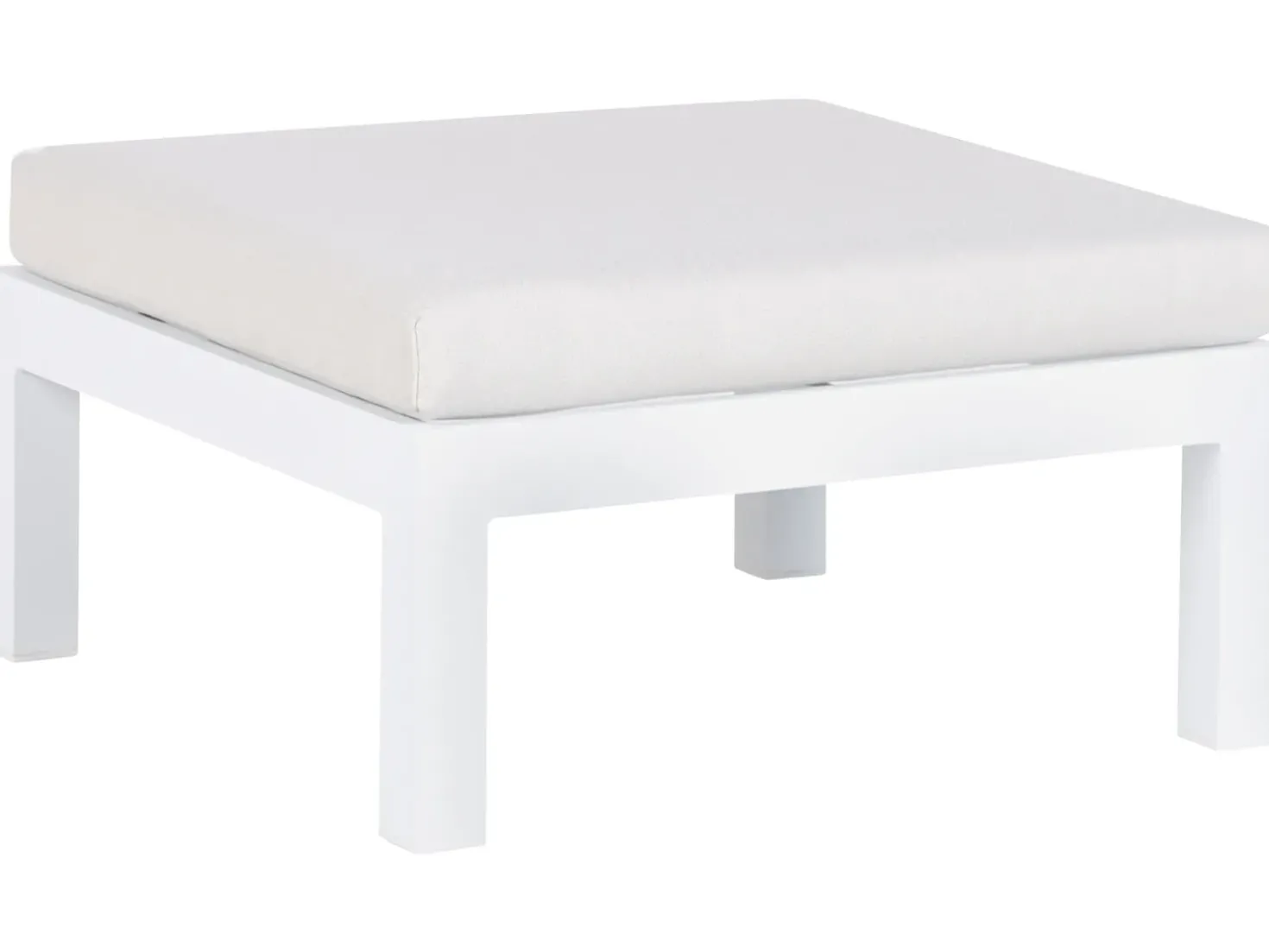 Set di divani angolari da giardino 5 posti MESSINA Lato Sinistro Metallo Bianco sporco
