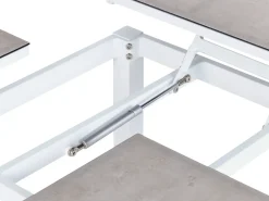 Set di divani angolari da giardino 5 posti MESSINA Lato Sinistro Metallo Bianco sporco