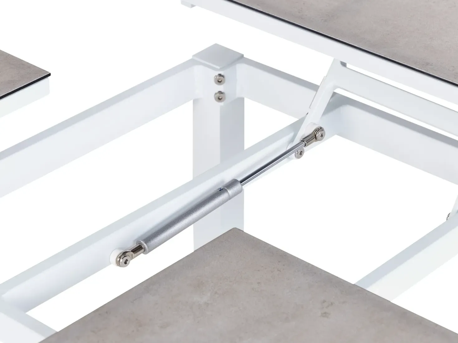 Set di divani angolari da giardino 5 posti MESSINA Lato Sinistro Metallo Bianco sporco