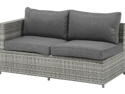 Set di divani angolari da giardino 4 posti AVOLA Lato Sinistro Rattan sintetico (PE) Grigio