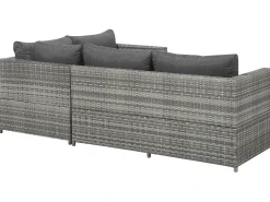 Set di divani angolari da giardino 4 posti AVOLA Lato Sinistro Rattan sintetico (PE) Grigio