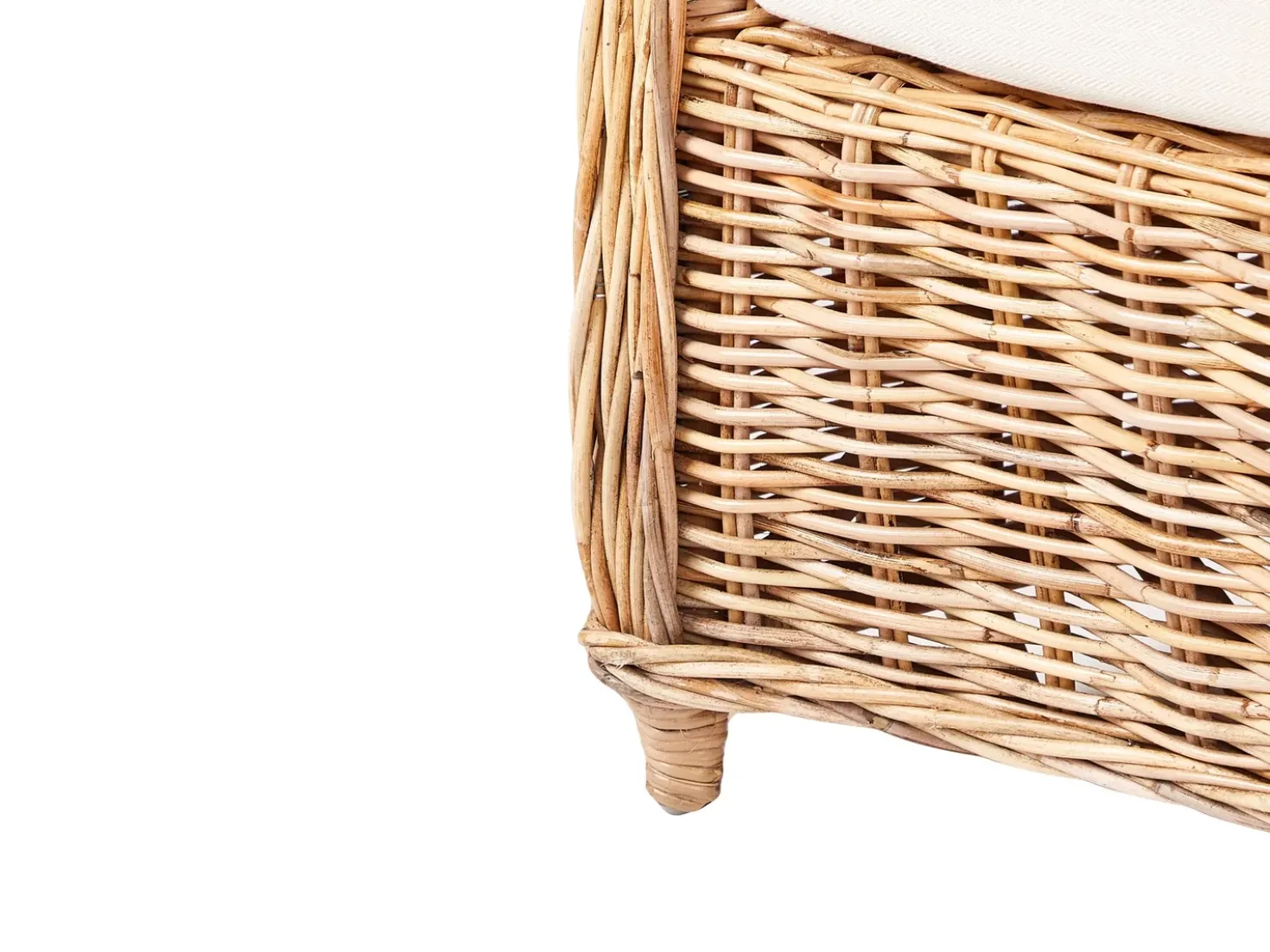 Set di divani da giardino 5 posti ALESSANO Rattan Naturale