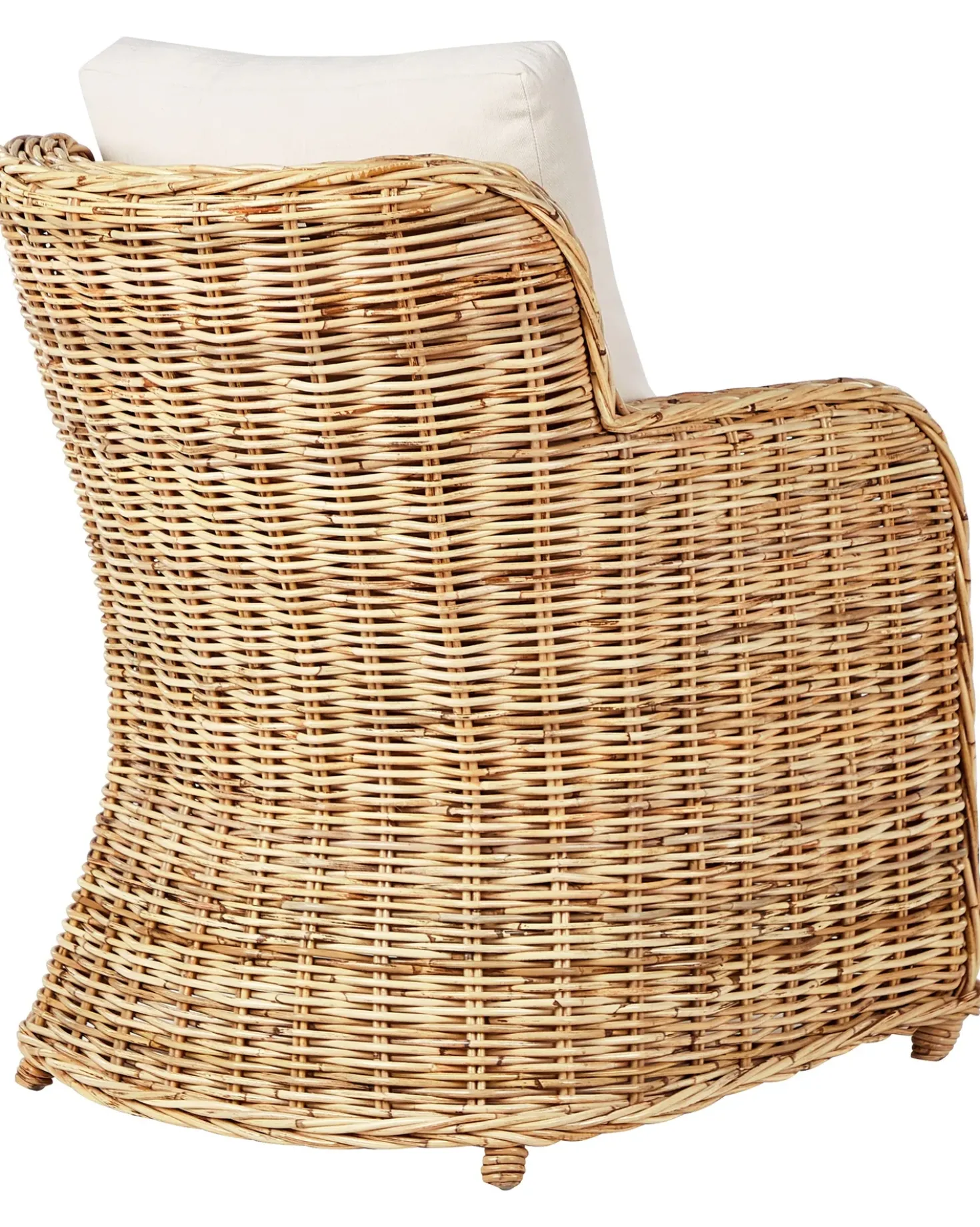 Set di divani da giardino 5 posti ALESSANO Rattan Naturale