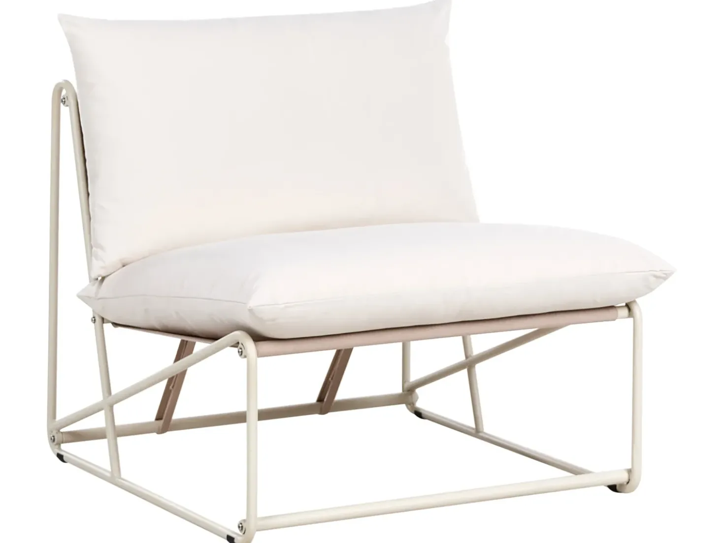 Set di divani da giardino 4 posti PICO Metallo Beige chiaro