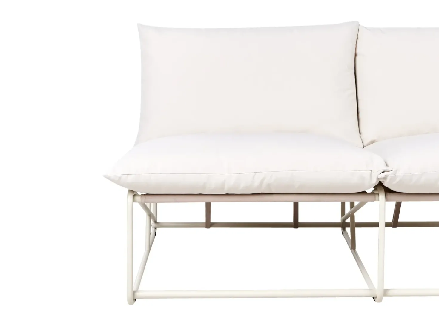 Set di divani da giardino 4 posti PICO Metallo Beige chiaro
