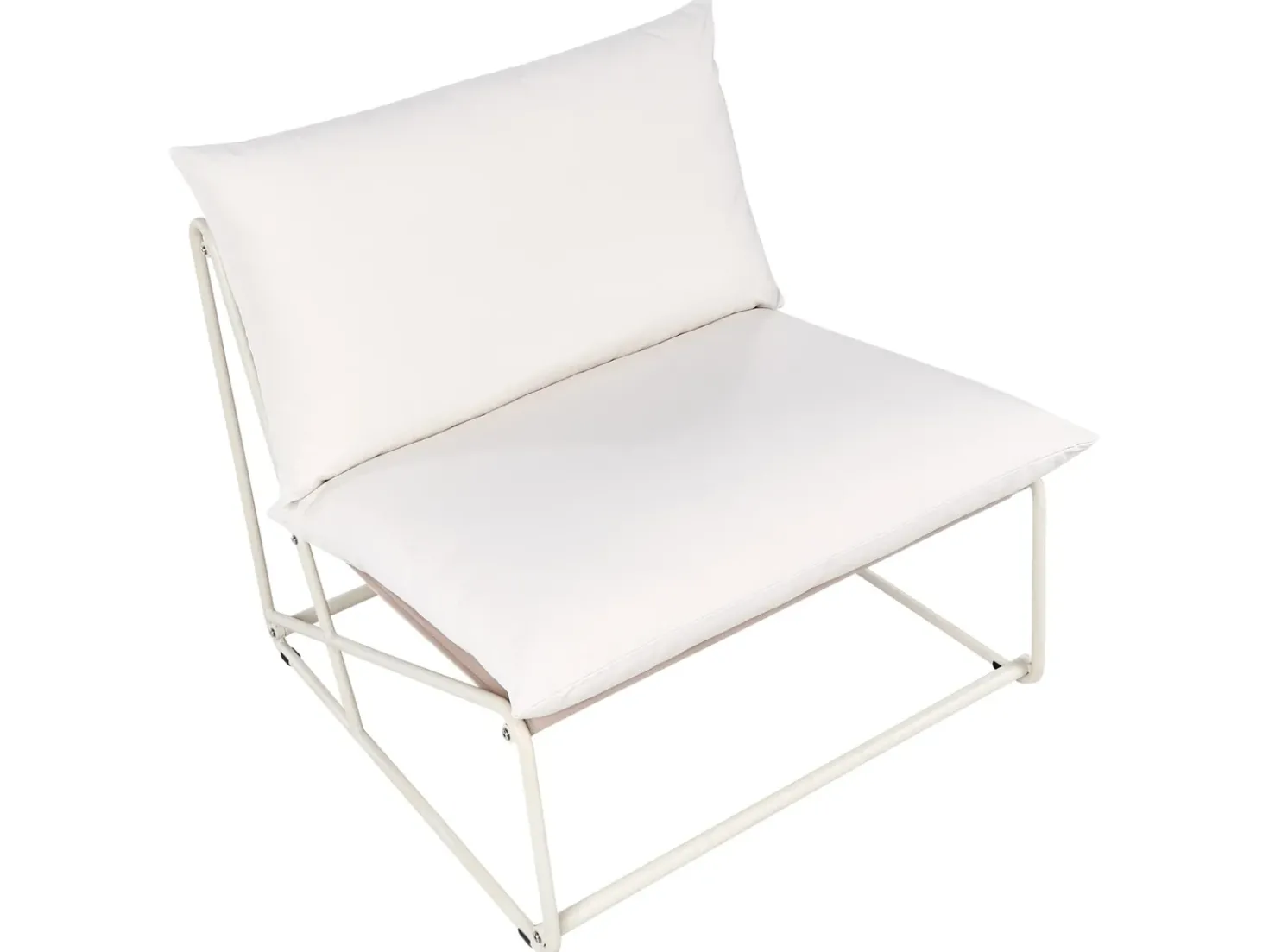 Set di divani da giardino 4 posti PICO Metallo Beige chiaro