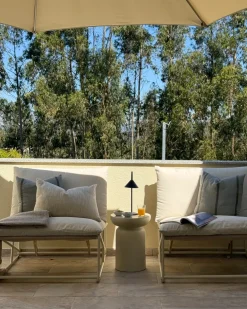 Set di divani da giardino 4 posti PICO Metallo Beige chiaro