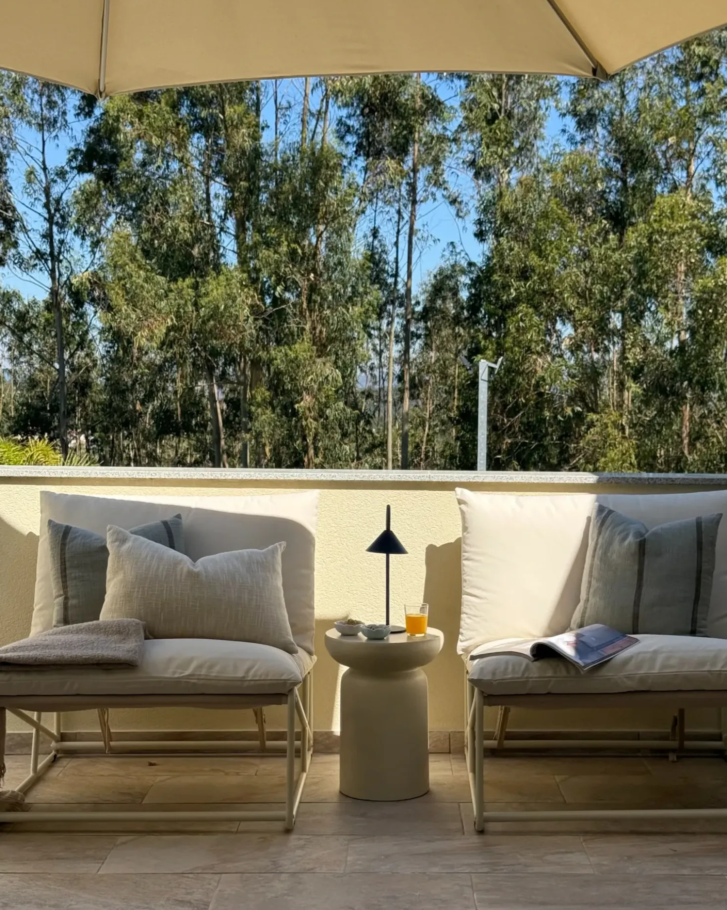 Set di divani da giardino 4 posti PICO Metallo Beige chiaro