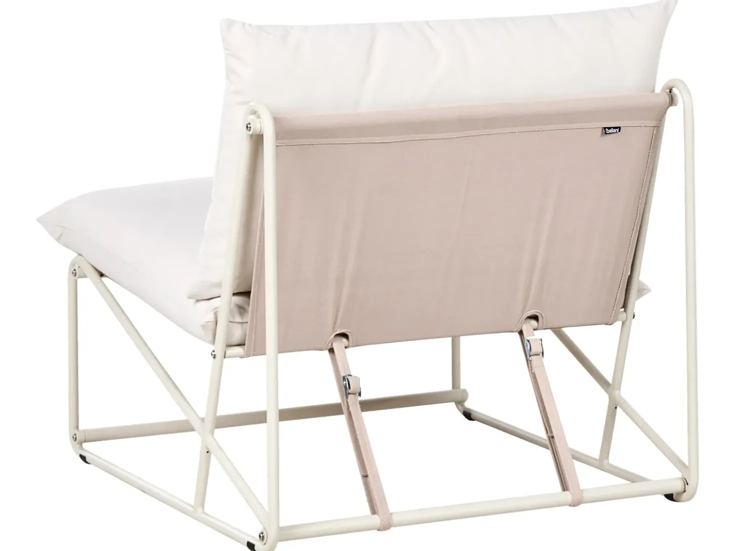 Set di divani da giardino 4 posti PICO Metallo Beige chiaro