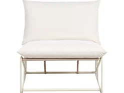 Set di divani da giardino 4 posti PICO Metallo Beige chiaro