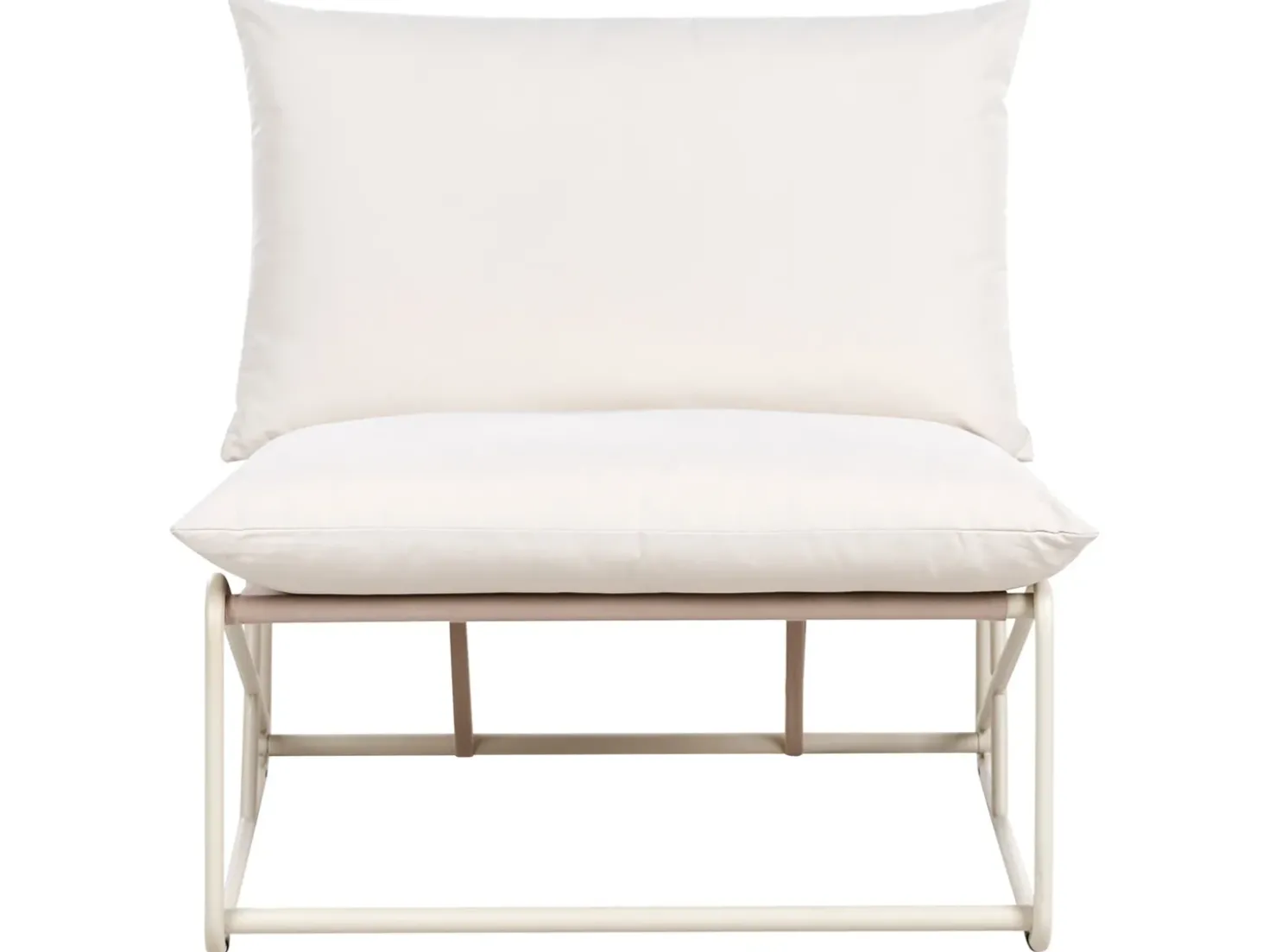 Set di divani da giardino 4 posti PICO Metallo Beige chiaro