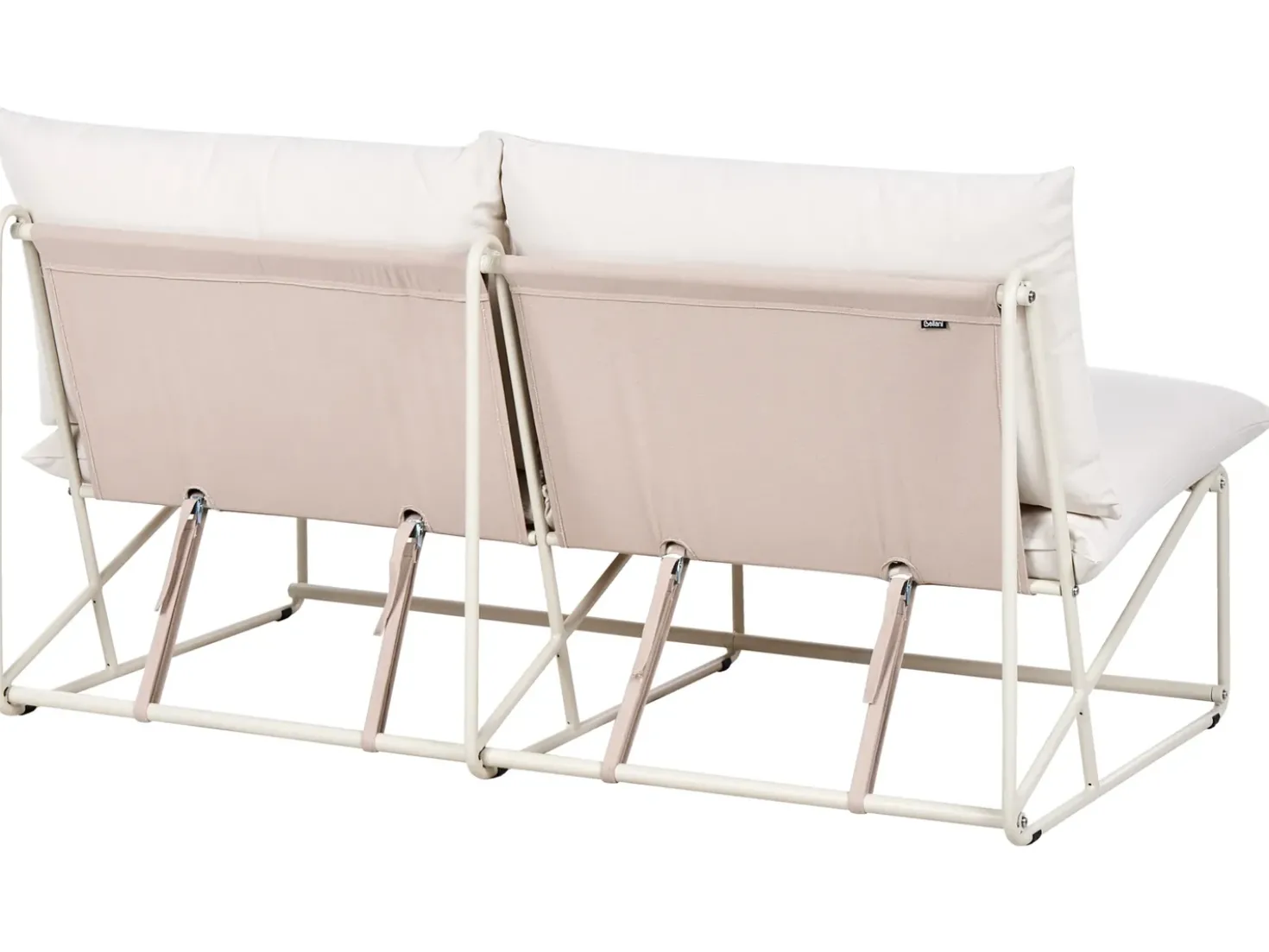 Set di divani da giardino 4 posti PICO Metallo Beige chiaro