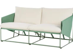 Set di divani da giardino 4 posti PONTE Metallo Verde